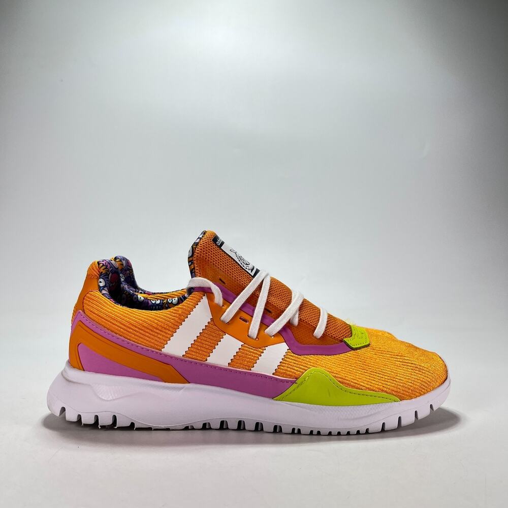adidas Kevin Lyons x Originals Flex Monster Orange Sneakers GZ3600 Youth Sz 6.5